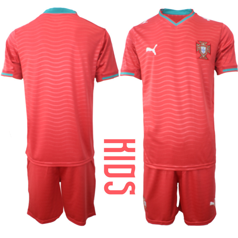 Youth Portugal home style 2026 World Cup Soccer jersey